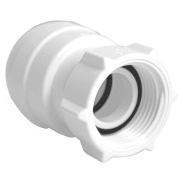 JG Speedfit  Plastic Push-Fit Straight Tap Connectors 15mm x 1/2" 2 Pack