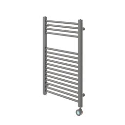 Flomasta 800mm x 500mm 853BTU Anthracite Flat Electric Towel Radiator