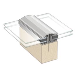 Radmat Building Materials  White 25mm Snap-Down Glazing Bar & End Cap 3000mm x 50mm