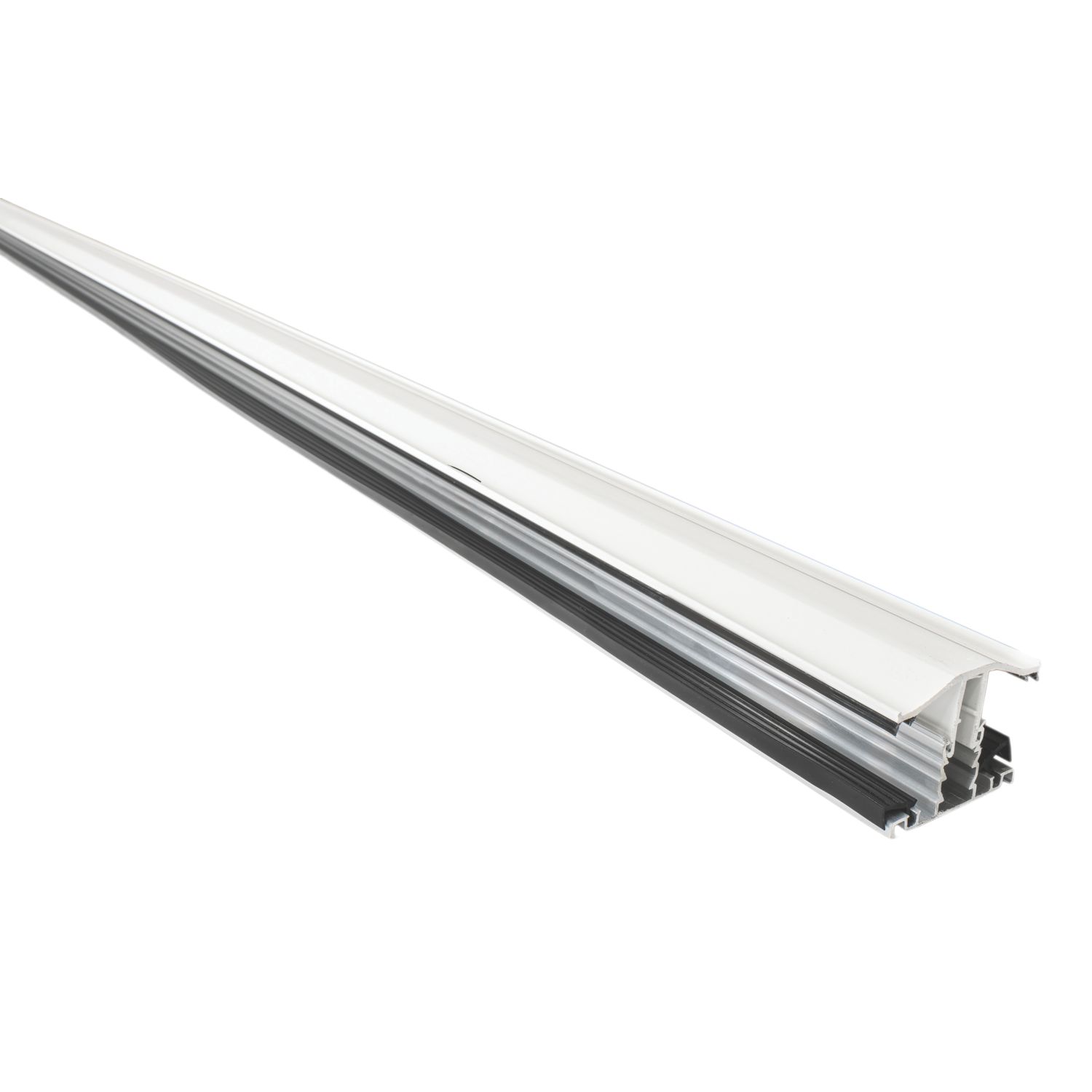 Radmat Building Materials White 25mm Snap-Down Glazing Bar & End Cap 3000mm x 50mm (291CY)