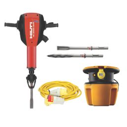 27.1kg Hex Shank Brushless Electric Concrete Breaker Bundle 110V 1 Week Hire