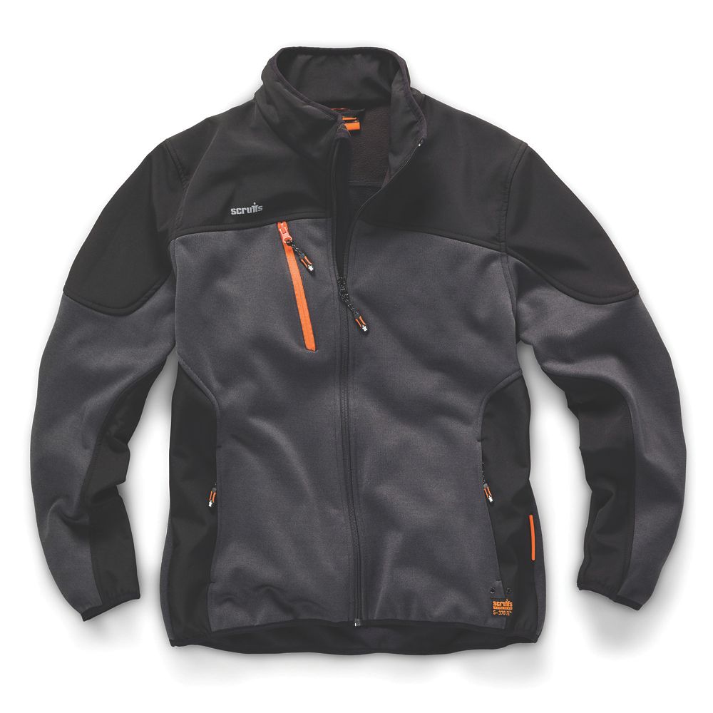 Scruffs Trade Tech Softshell Jacket Charcoal Large 44/46