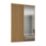 Spacepro Classic 2-Door Sliding Wardrobe Door Kit Oak Frame Oak / Mirror Panel 1185mm x 2260mm