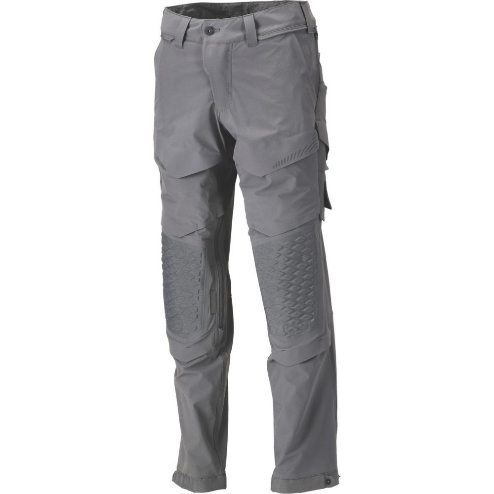Mascot Customized Work Trousers Stone Grey 40.5" W 32" L Screwfix