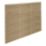 Forest  Double-Slatted  Fence Panels Natural Timber 6' x 5' Pack of 5