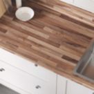 Wilsonart Matt Brown Wood Effect Laminate Upstand 3000mm x 100mm x 20mm
