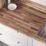 Wilsonart Matt Brown Wood Effect Laminate Upstand 3000mm x 100mm x 20mm
