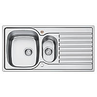 Bristan Inox 1.5 Bowl Stainless Steel Easyfit Universal Kitchen Sink 1000 x 500mm