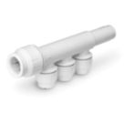 JG Speedfit PEM582215BWP Plastic Push-Fit Reducing 3 Port Plumbing Manifold 22mm x 15mm