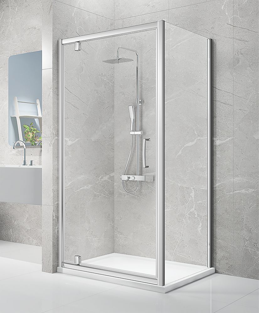 Triton Neo Eight Framed Square Pivot Door Shower Enclosure Reversible 