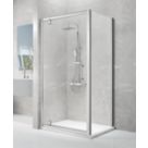 Triton Neo Eight Framed Square Pivot Door Shower Enclosure  Chrome  900mm x 900mm x 1900mm