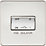 Knightsbridge  10AX 1-Gang TP Fan Isolator Switch Polished Chrome