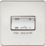 Knightsbridge  10AX 1-Gang TP Fan Isolator Switch Polished Chrome