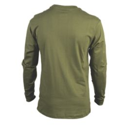 CAT Trademark Banner Long Sleeve T-Shirt Chive Large 42-44" Chest