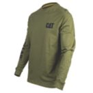 CAT Trademark Banner Long Sleeve T-Shirt Chive Large 42-44" Chest