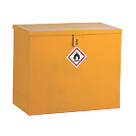 Barton  Flammable Liquid Flat Top Storage Bin Yellow 609mm x 330mm x 508mm