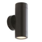 Saxby Odyssey Outdoor Twin Wall Light Satin Black
