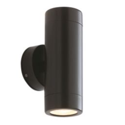 Saxby Odyssey Outdoor Twin Wall Light Satin Black