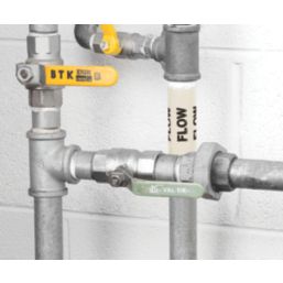 Essentials Flow Pipe Marking Tape White 33m x 50mm