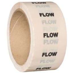 Essentials Flow Pipe Marking Tape White 33m x 50mm