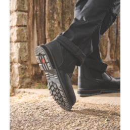 Hunter Thunder Dealer Size 11  Black Water-Resistant Steel Toe Cap Safety Dealer Boots