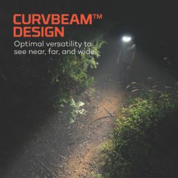 Nebo CurvBeam 600 Flex Rechargeable LED Headlamp Black 600lm