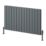 Reina Piatto Double 600mm x 1045mm 3825BTU Anthracite Horizontal Designer Radiator