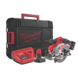 Milwaukee M12 CCS44-602X FUEL 140mm 12V 2 x 6.0Ah Li-Ion RedLithium Brushless Cordless Circular Saw