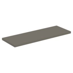 Ideal Standard i.life S Semi-Countertop Floorstanding Basin Unit with Chrome Handles & Basin Matt Grey 600mm x 210mm x 835mm