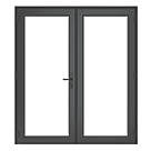 Crystal  Anthracite Grey uPVC French Door Set 2090mm x 1790mm