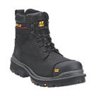 CAT Gravel   Safety Boots Black Size 9