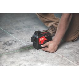 Milwaukee M123PL-401C 12V 1 x 4.0Ah Li-Ion RedLithium Green Self-Levelling Cross-Line Laser Level