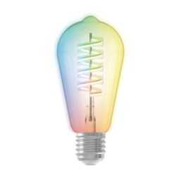 Calex  E27 ST64 RGB & White LED Smart Light Bulb 4.9W 280lm