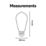 Calex  E27 ST64 RGB & White LED Smart Light Bulb 4.9W 280lm