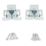 Essentials Roller Cabinet Latches Silver 27.5mm x 32mm 10 Pack