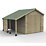 Forest Timberdale 11' 6" x 10' (Nominal) Reverse Apex Tongue & Groove Timber Shed with Store, Base & Assembly