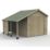 Forest Timberdale 8' x 10' (Nominal) Reverse Apex Tongue & Groove Timber Shed with Store, Base & Assembly