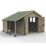 Forest Timberdale 8' x 10' (Nominal) Reverse Apex Tongue & Groove Timber Shed with Store, Base & Assembly