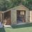 Forest Timberdale 8' x 10' (Nominal) Reverse Apex Tongue & Groove Timber Shed with Store, Base & Assembly
