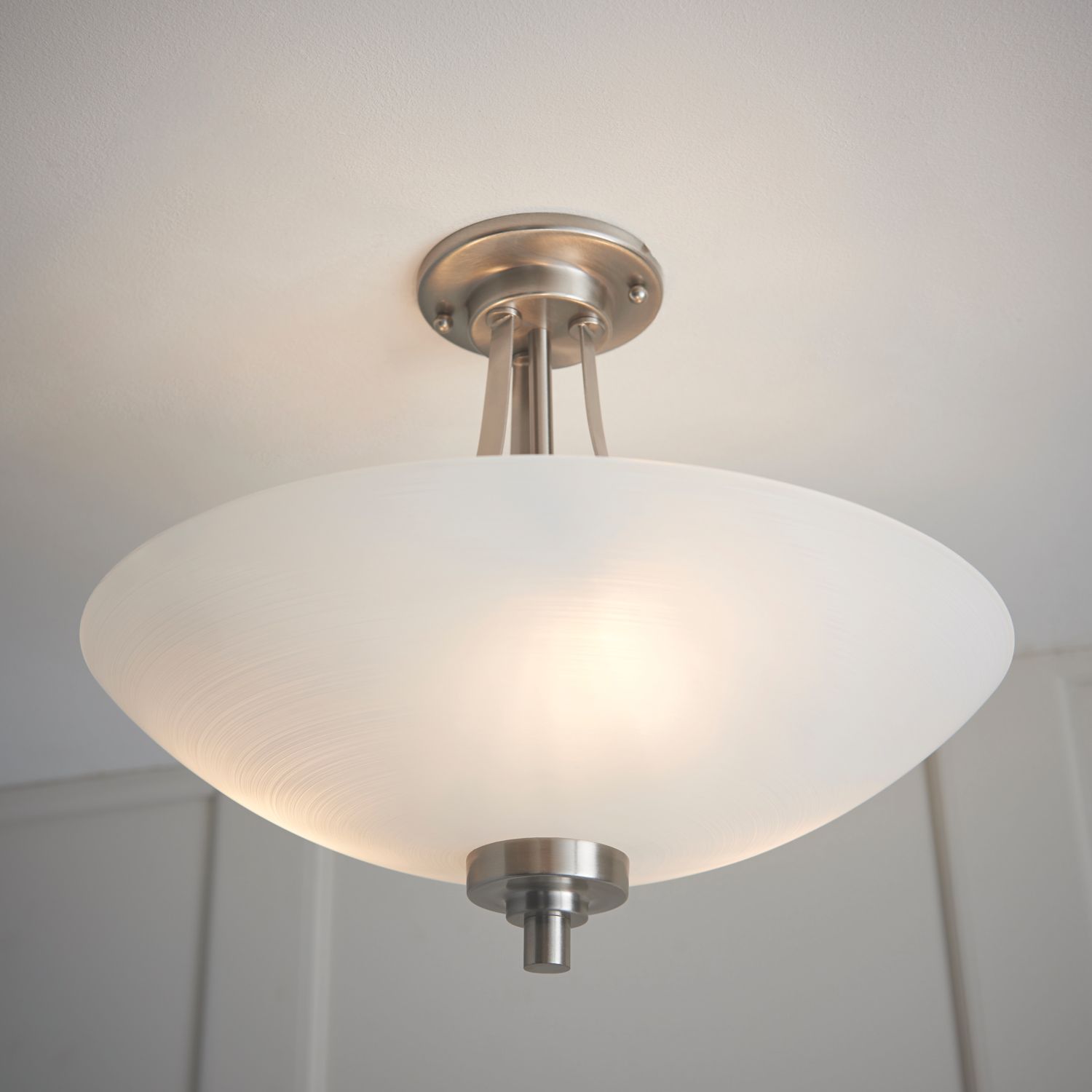 Quay Design Brooke Ceiling Light Satin Chrome (292VG)