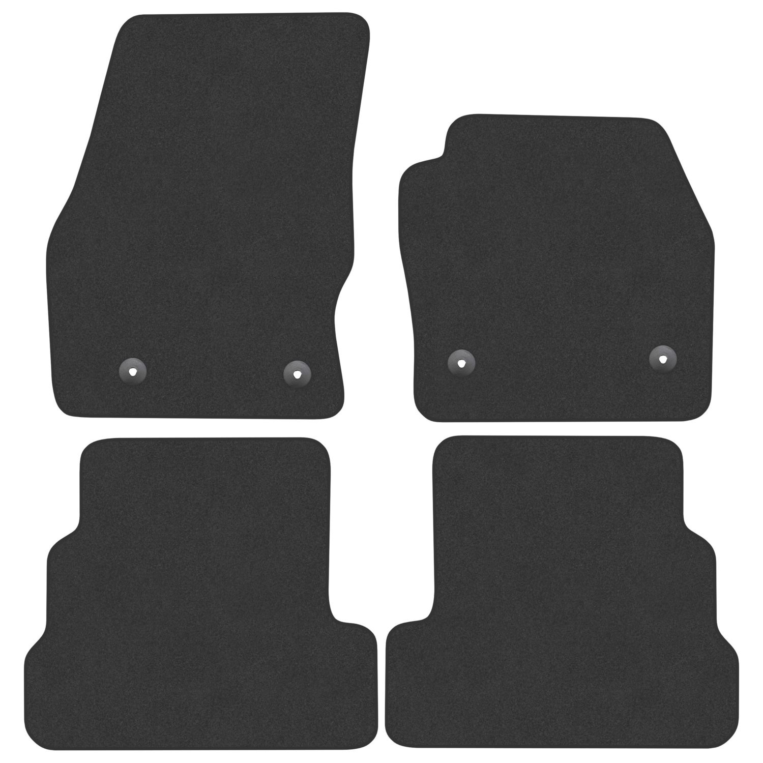 Car Mat Co. Ford Kuga 2015 - 2020 Carpet & Rubber Car Mats 4 Piece Set (292VV)