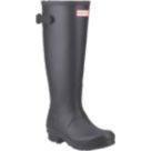Hunter Original Tall Back Adjustable Size 7 Womens Black Non Safety Wellies
