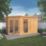 Mercia Corner 11' 6" x 8' (Nominal) Pent Tongue & Groove Timber Summerhouse & Shed