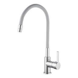 Piasa   Pull-Out Spray Mixer Kitchen Tap Chrome & Grey