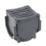 FloPlast FloDrain Corner Unit Black 120mm