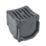 FloPlast FloDrain Corner Unit Black 120mm