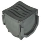 FloPlast FloDrain Corner Unit Black 120mm