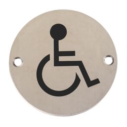 Essentials  Disabled Toilet Sign 76mm
