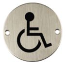 Essentials  Disabled Toilet Sign 76mm