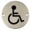 Essentials  Disabled Toilet Sign 76mm